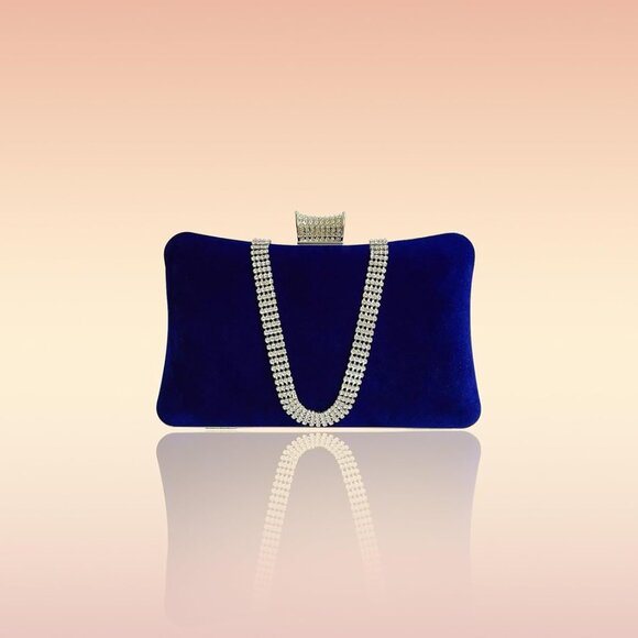 Compact Glittering Clutch with Buckle Closure for Night Out & Special Occasions - Picture 9 of 9